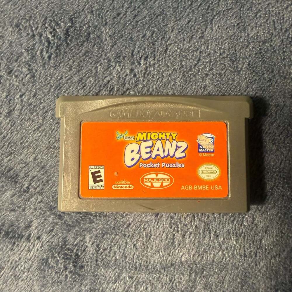 Mighty Beanz Pocket Puzzles Game Boy Advance GBA Cartridge